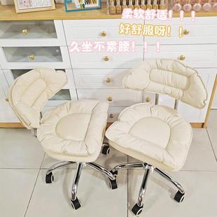 网红美甲桌椅靠背美容凳子升降旋转美甲师椅子美容院专用顾客转椅
