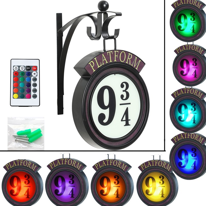 爆款哈利波特挂壁夜灯Harry Potter Hanging9 3/4Night Light
