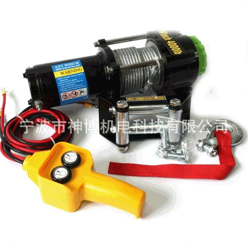 厂家直销4000LB越野车绞盘 车用电动绞盘 钢索电动绞盘