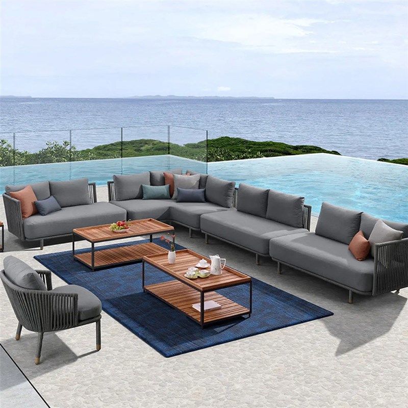 北欧户外休闲藤编沙发家具别墅室外现代简约庭院阳台藤椅茶几组合,住宅家具,户外沙发,淘宝优惠券,粉丝福利购,淘宝优惠卷