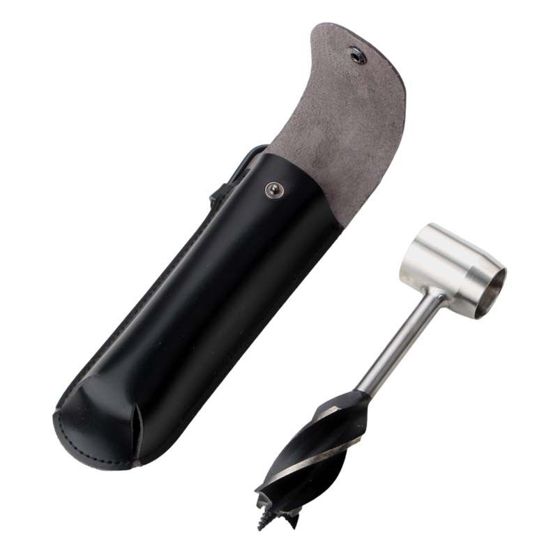 户外求生打孔工具木钻四刃支罗钻手工钻头手动螺旋钻Manual Auger