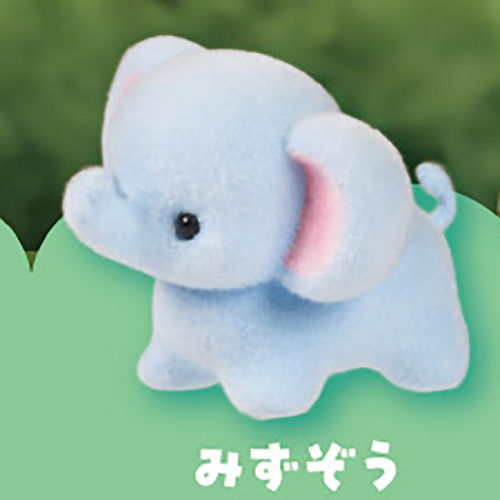 预购扭蛋彩色小象植绒摆
