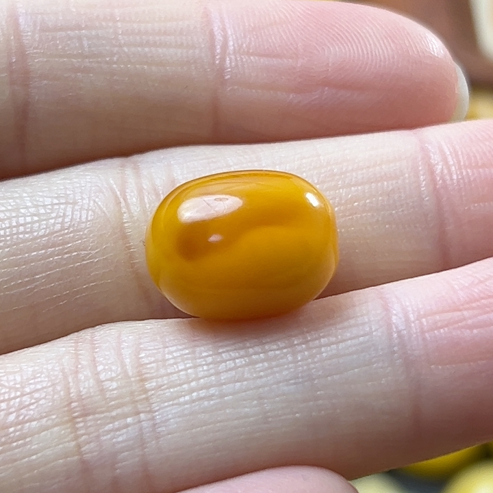 福利漏！卡11大+！精品蜜蜡糖沁妖花长枣珠（微微微平面