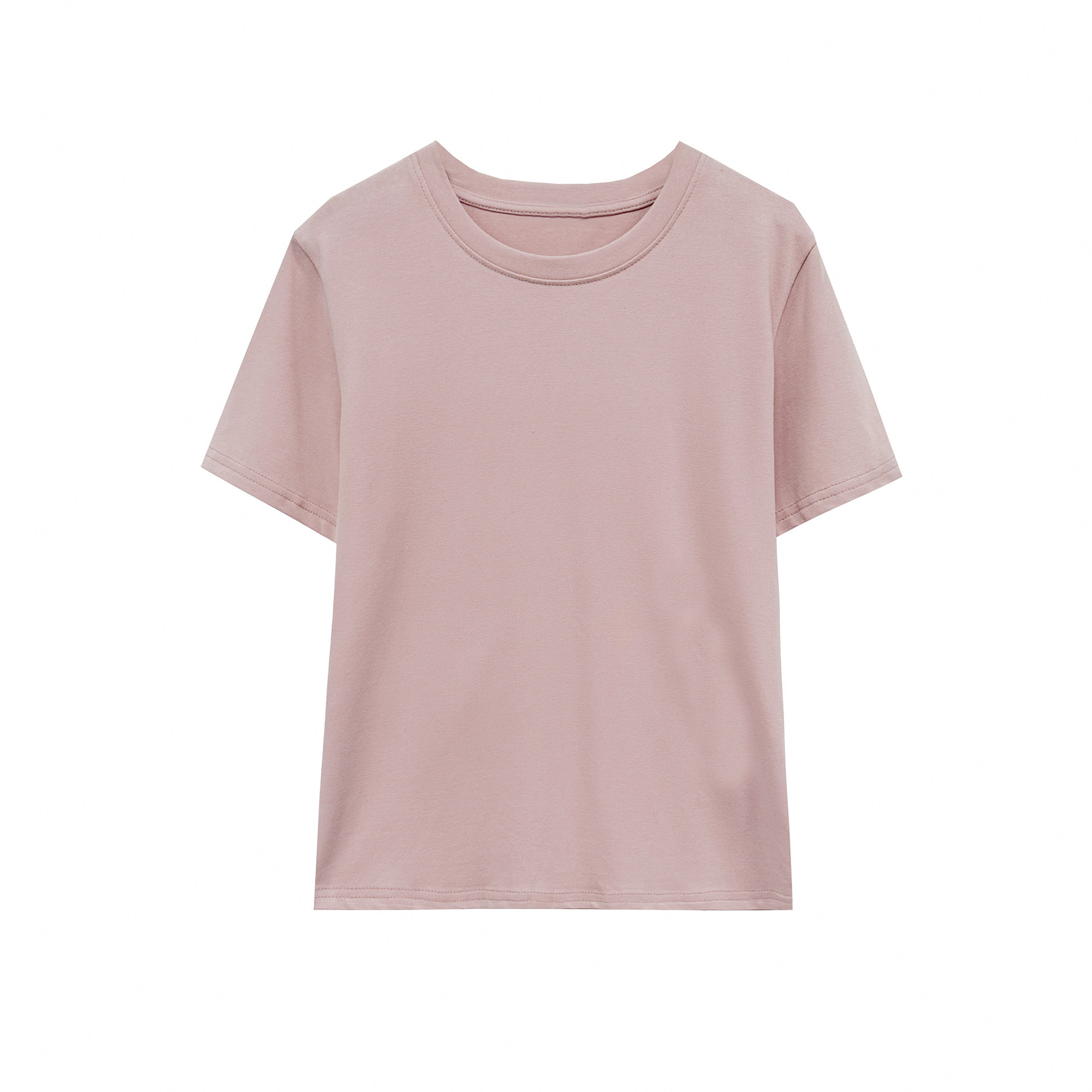 【小田tia专享】基础百搭 磨毛加厚 纯色百搭简约短袖T恤女