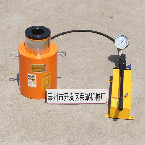 R分CH作用空心液0压千斤顶离1式单台20T中空手动穿心张拉顶2T2T30