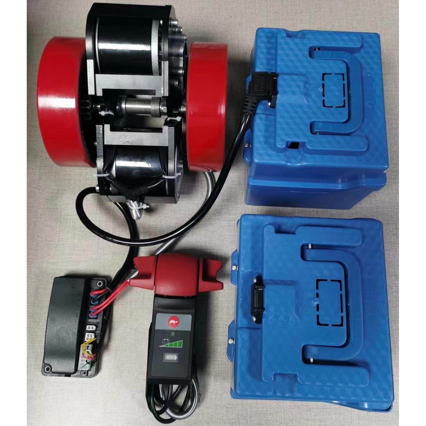 半电动地牛液压搬运叉车改装套件2吨3吨手动托盘搬运车堆高车改装