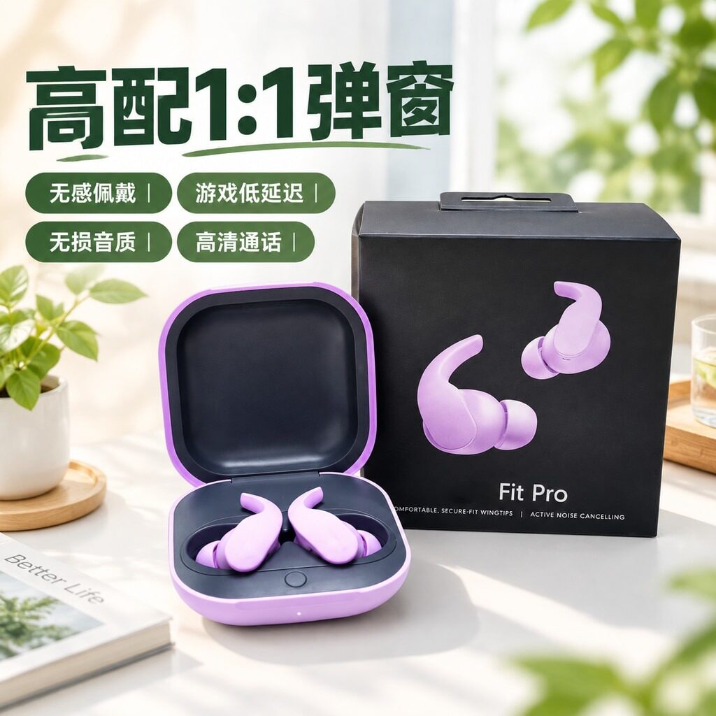 真无线无损跨境新款新联名TWS真无线蓝牙耳机高配1.1带弹窗版无线