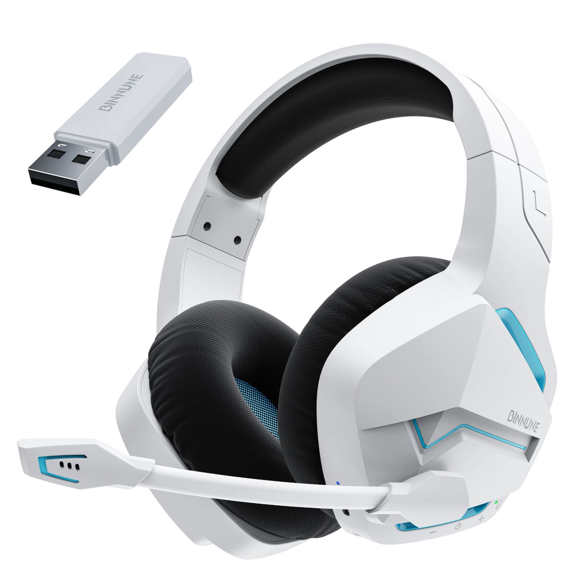BINNUNE BW01无线游戏耳机头戴式耳麦立体声2.4G蓝牙双模PS4 厂家