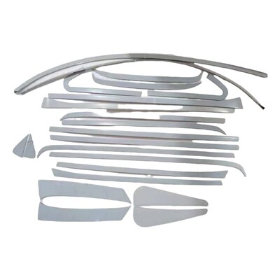 适用于08-14老款埃尔n法亮条ALPHARD/VELLFIRE20系车窗饰条亮条贴