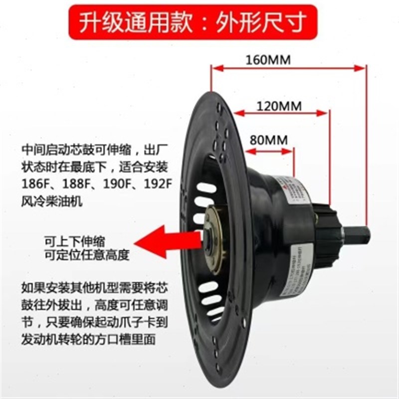 启F1817F6F拉配件手摇73F免动风冷柴油机701S置器1装 微耕机8