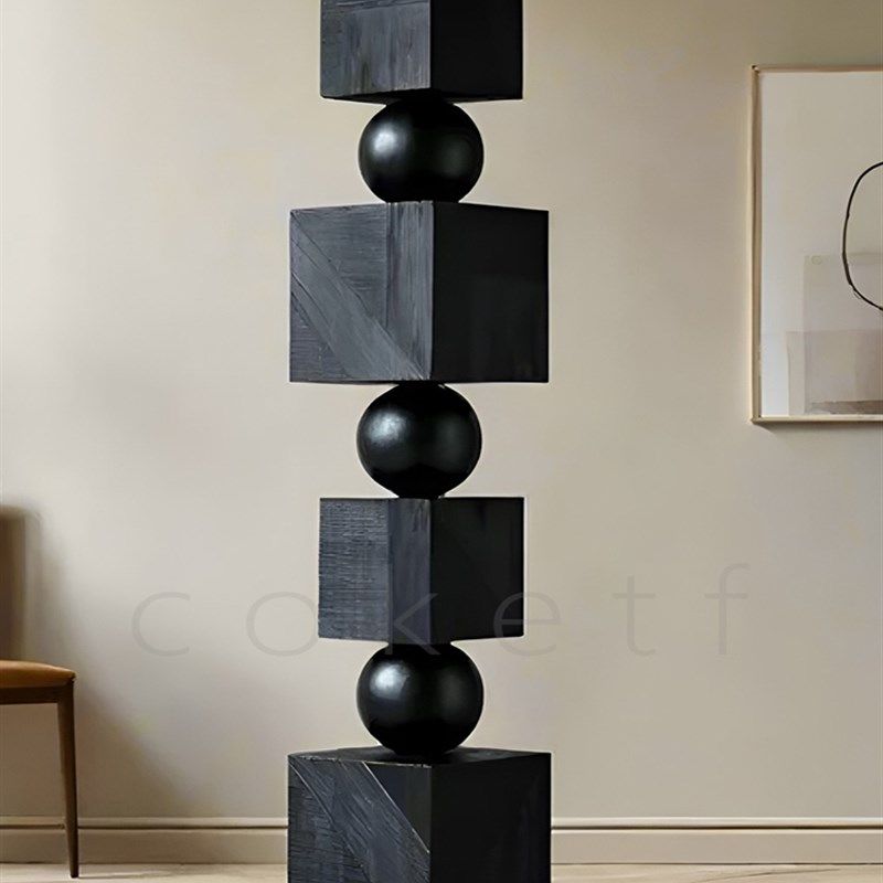 原版覆刻电视柜旁边落地摆件设计师款客厅沙发边装饰无Y尽之柱木,家居饰品,落地摆件,淘宝优惠券,粉丝福利购,淘宝优惠卷