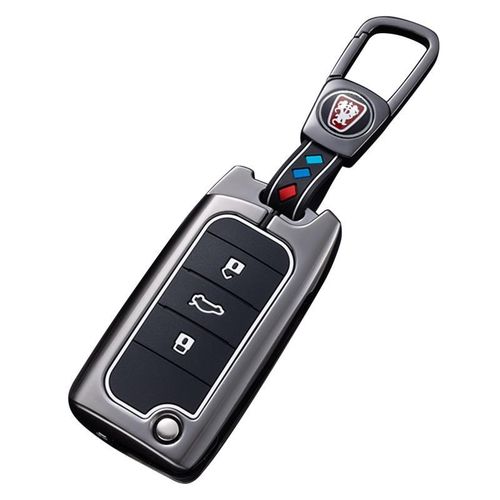 适用于荣威RX8钥匙套q折叠款专用汽车用品锁匙扣包改装配件金属壳