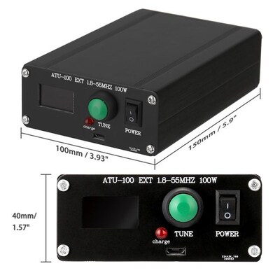 ATU-100 EXT Automatic Antenna Tuner 1.8-55NMHz 100W Open Sou