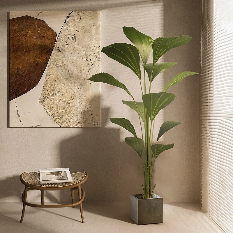 仿真绿植室内落地盆栽苏门达腊棕假G树造景仿生植物软装装饰摆件