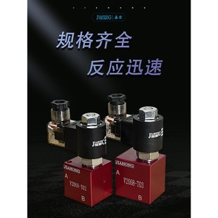 V2068插装 二m位二通电磁止回阀保压阀泄压止回阀组2分3分口 式