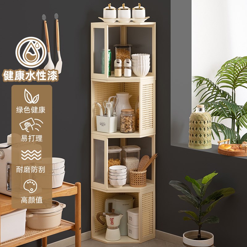 台面厨房置物架调料品碗碟收纳架子微G波炉多层用品大全多功能家