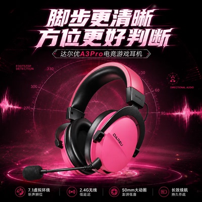 A3pro无线听声辨位头戴式耳机
