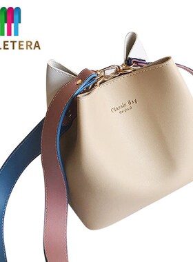 BILLETERA 2020 New qWomen Handbags PU Leather Bucket Shoulde