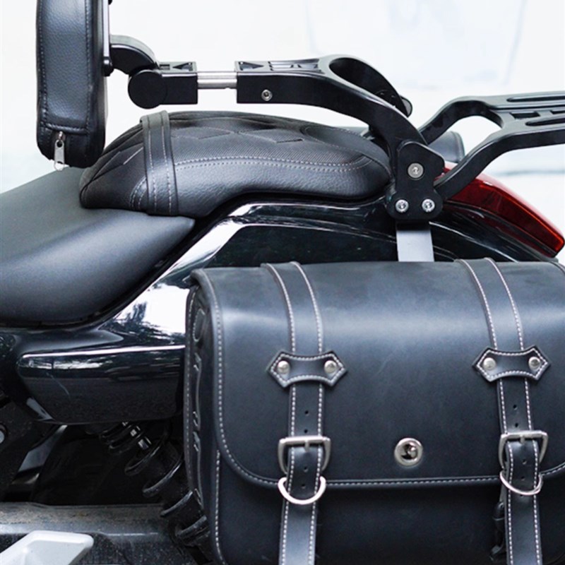 适用于无极CU525护杠折叠靠背改装摩托车防摔V杠边箱改装边包