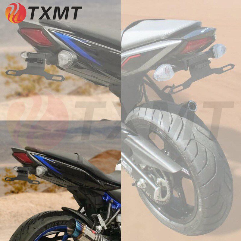 适用 铃木 SVg650 SV650X 16-23 改装摩托车LED后车牌架短尾牌照