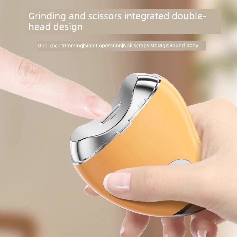 电动多功能指甲刀超细便携式指甲刀y,剪刀和研磨机,一体式迷你可