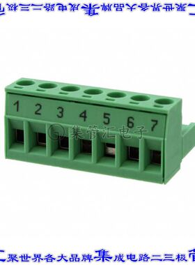 1876398 端子块连接器7POS插头母插口Q5mm绿色自由悬挂
