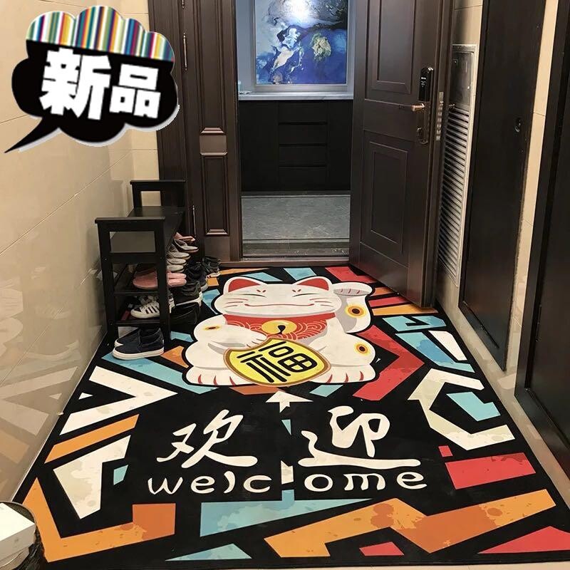 浴室吸水a门口家用垫子地毯门垫进门地垫北欧门毯入户门蹭脚7垫门