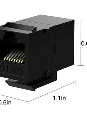 25 Pcs Rej45 Coupler Cat6 Keystone Jacks Inline Coupler Fema