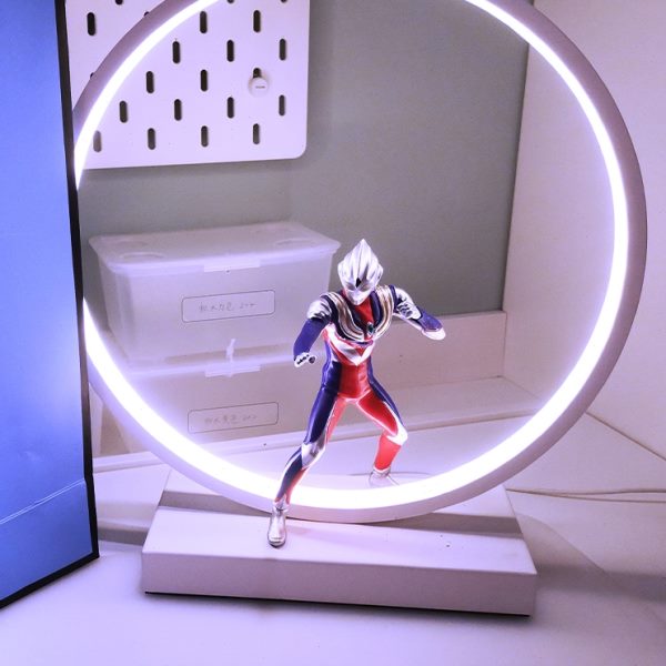 赛罗泽塔迪迦奥特曼台灯儿童房夜灯闹钟动漫手办男孩礼物蓝牙音箱