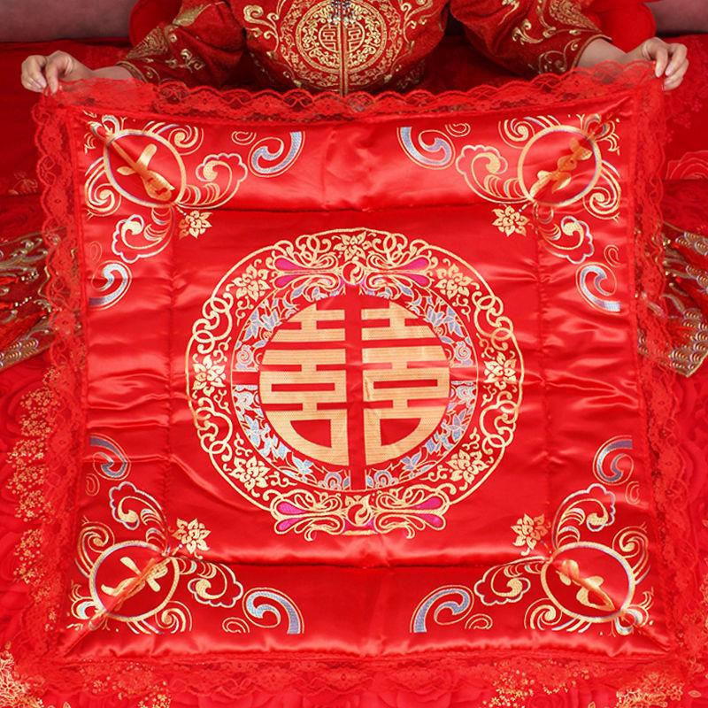 结婚坐福被新娘坐福垫新娘喜垫婚房布置装饰压床婚庆陪嫁用品大全
