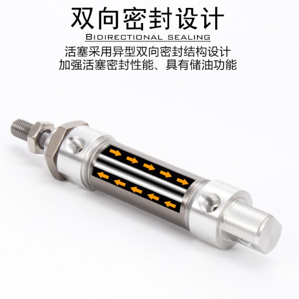 亚德客不锈钢迷你平尾气缸MA40X25-30/50/75/100/125/150/200SU