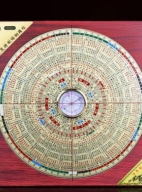 金锁罗盘高精度专业过路走马随身指南针八寸激光罗经仪