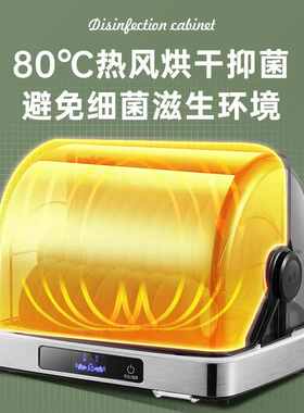 消毒碗柜台式家用厨房小型碗筷子烘干机餐具紫外线奶瓶消毒机