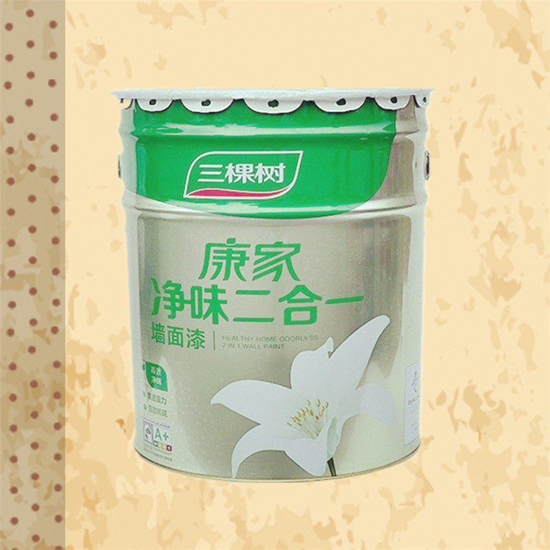 厂家直销味二合一内墙环保乳胶漆公装家装室内自刷翻新墙面漆18L