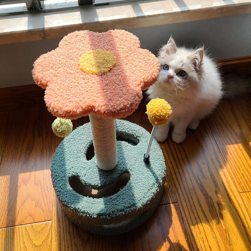 猫爬架小型猫咪猫窝猫抓板猫树一体猫架子猫抓柱幼猫玩具宠物用品