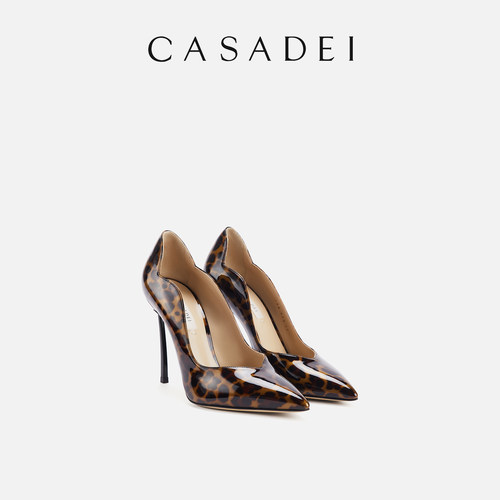 CASADEI/卡桑蒂豹纹高跟鞋