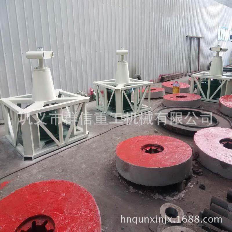 有色金选碾矿机器混汞属金机产531量的1300轮碾机