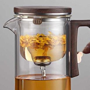 泡茶壶茶水分离飘逸杯全玻璃耐热过滤冲茶器功夫茶具磁吸泡茶杯