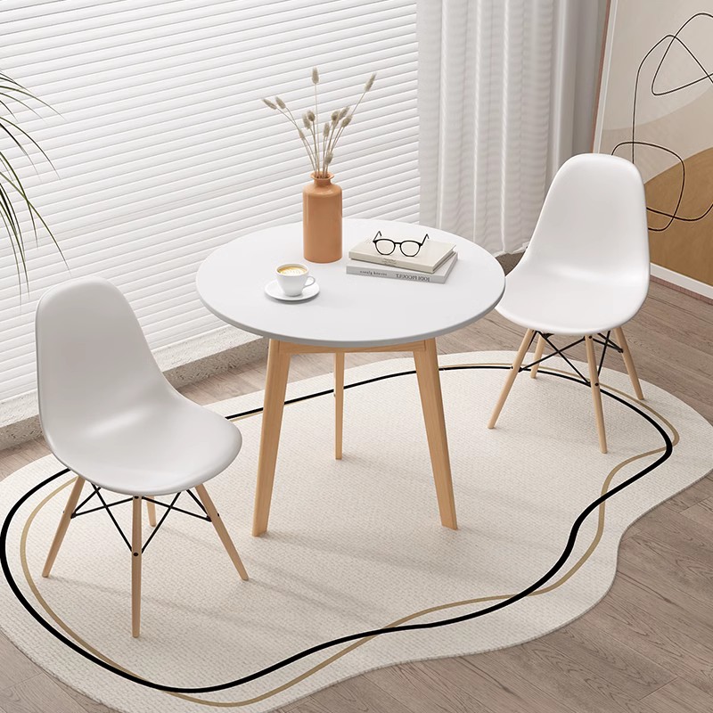 小圆桌洽谈桌椅组合网红休闲茶几阳台小桌子奶茶店桌椅会议接待