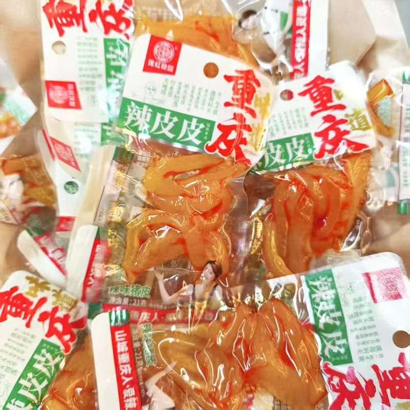 麻辣猪皮散称小包装泡椒猪皮即食熟食零食休闲小吃下饭菜日期新鲜
