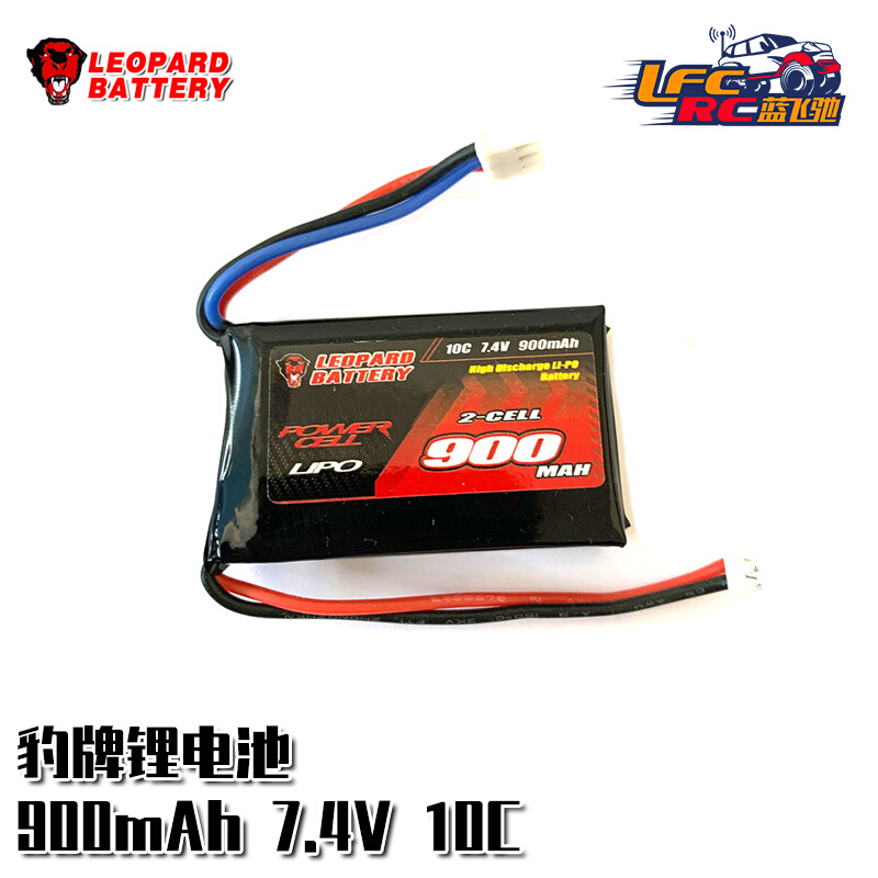 JMP豹牌电池900mah 2S 10C 7.4V SCX24 90081 1/24