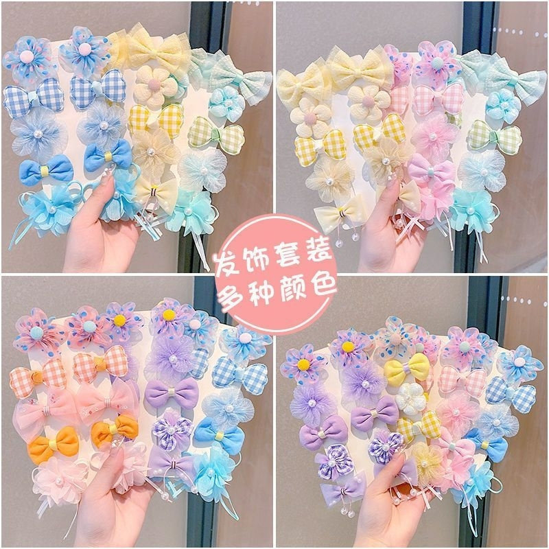 小女孩超仙网纱蝴蝶结刘海发夹宝宝不伤发儿童甜美扎头发饰