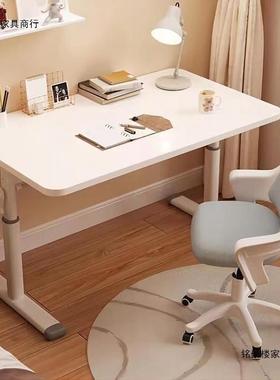 可升降桌子电脑桌台式家用儿童学习书桌学生写字桌床边办公小桌子