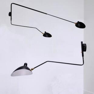 北欧张牙舞爪鸭嘴SergeMouille卧室客厅床头灯长臂摇臂伸缩壁灯
