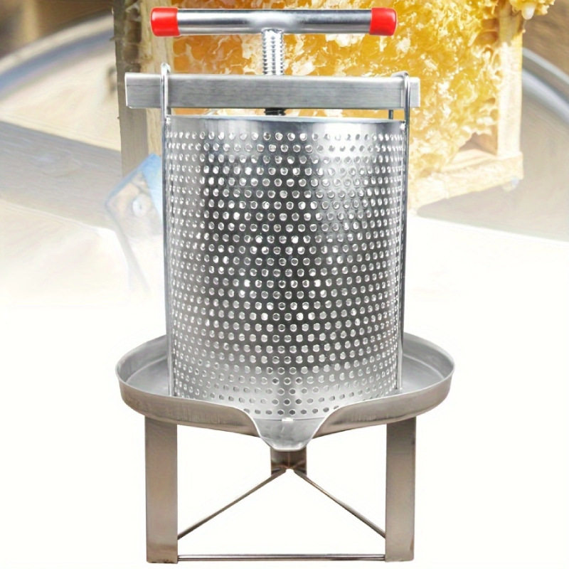 不锈钢榨蜡机压蜜机压汁机家用小型蜂蜜挤压器中蜂取蜜打糖工具