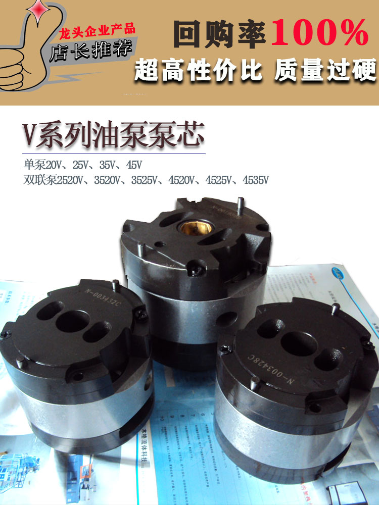 威格士系列液压叶片油泵泵芯35V38A双联叶片泵高压泵芯25V21A泵头