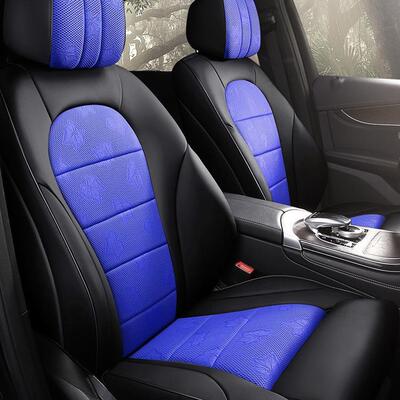 专车GLC260专用全包围五座椅套耐磨皮拼透气网布汽车坐垫四季