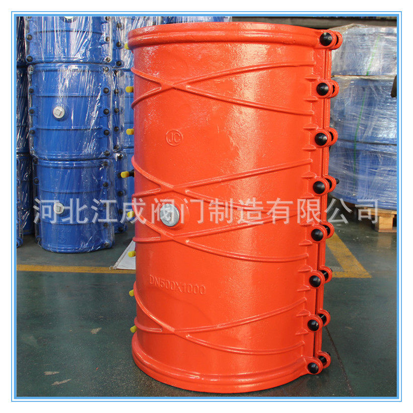 河北江成厂家热销铁管一米长直管哈夫节堵漏器开边快接抢修节