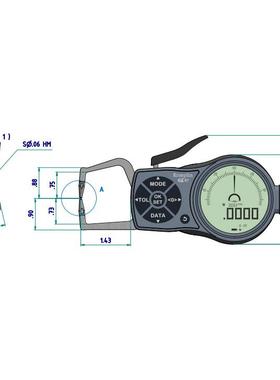 保障德国kroeplin数显内径卡规K110