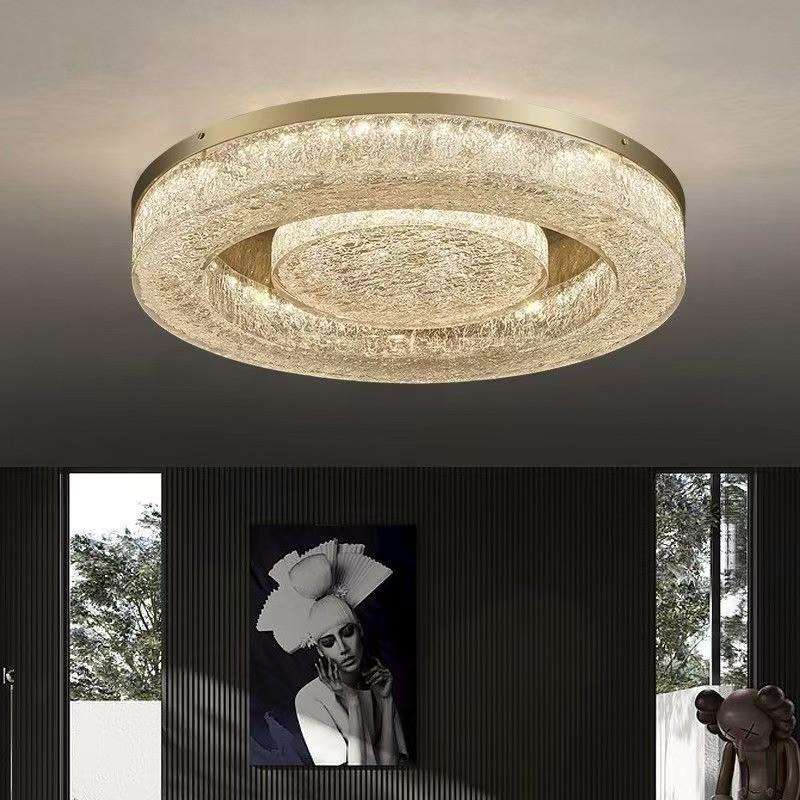 意式全铜极简客厅吸顶灯后现代轻奢设计师款艺术网红创意别墅灯具